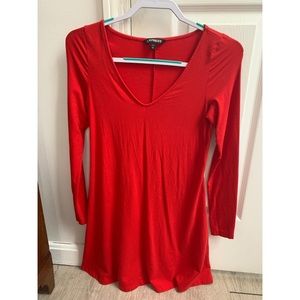 Red dress perfect for any season.